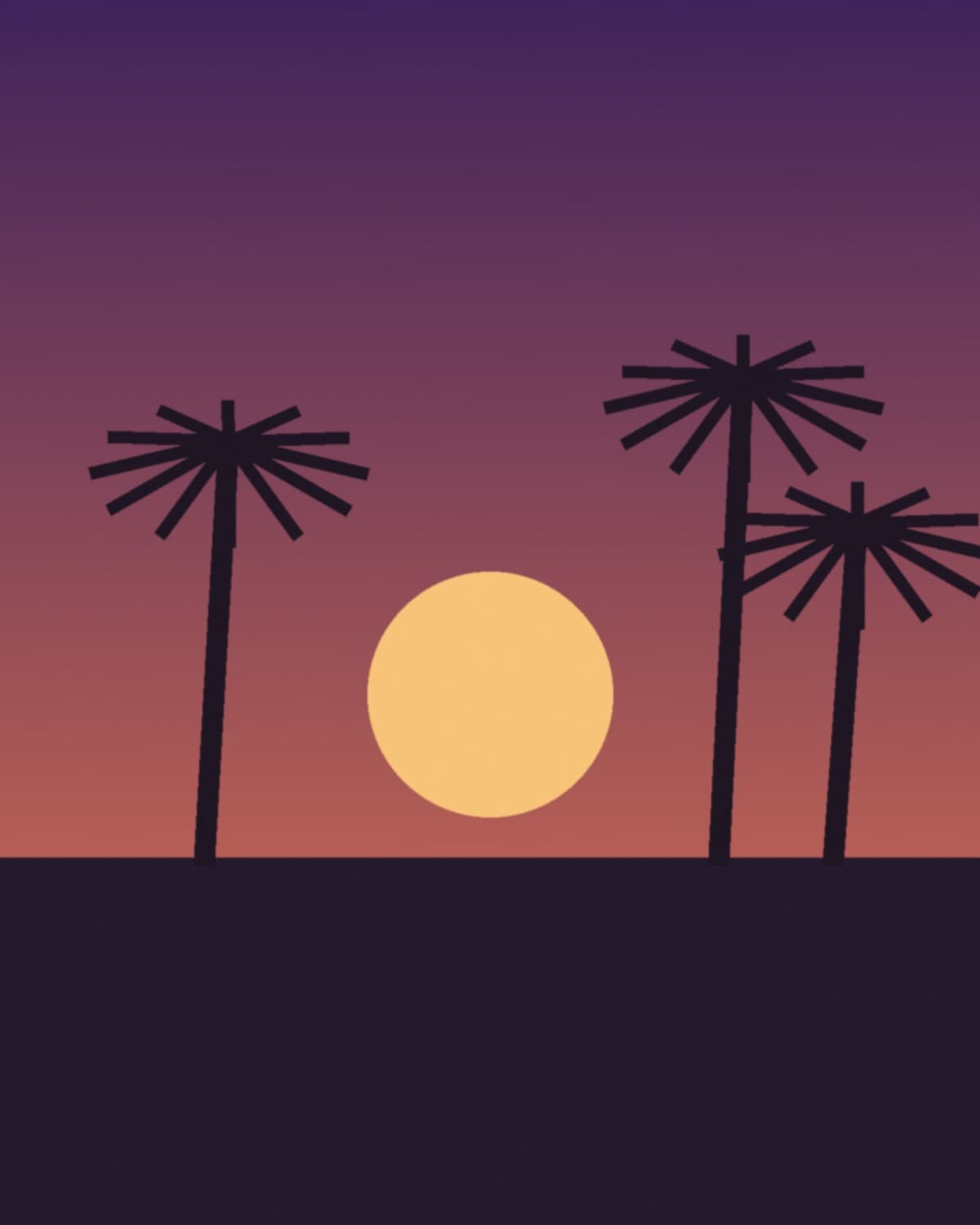 غروب الواحة